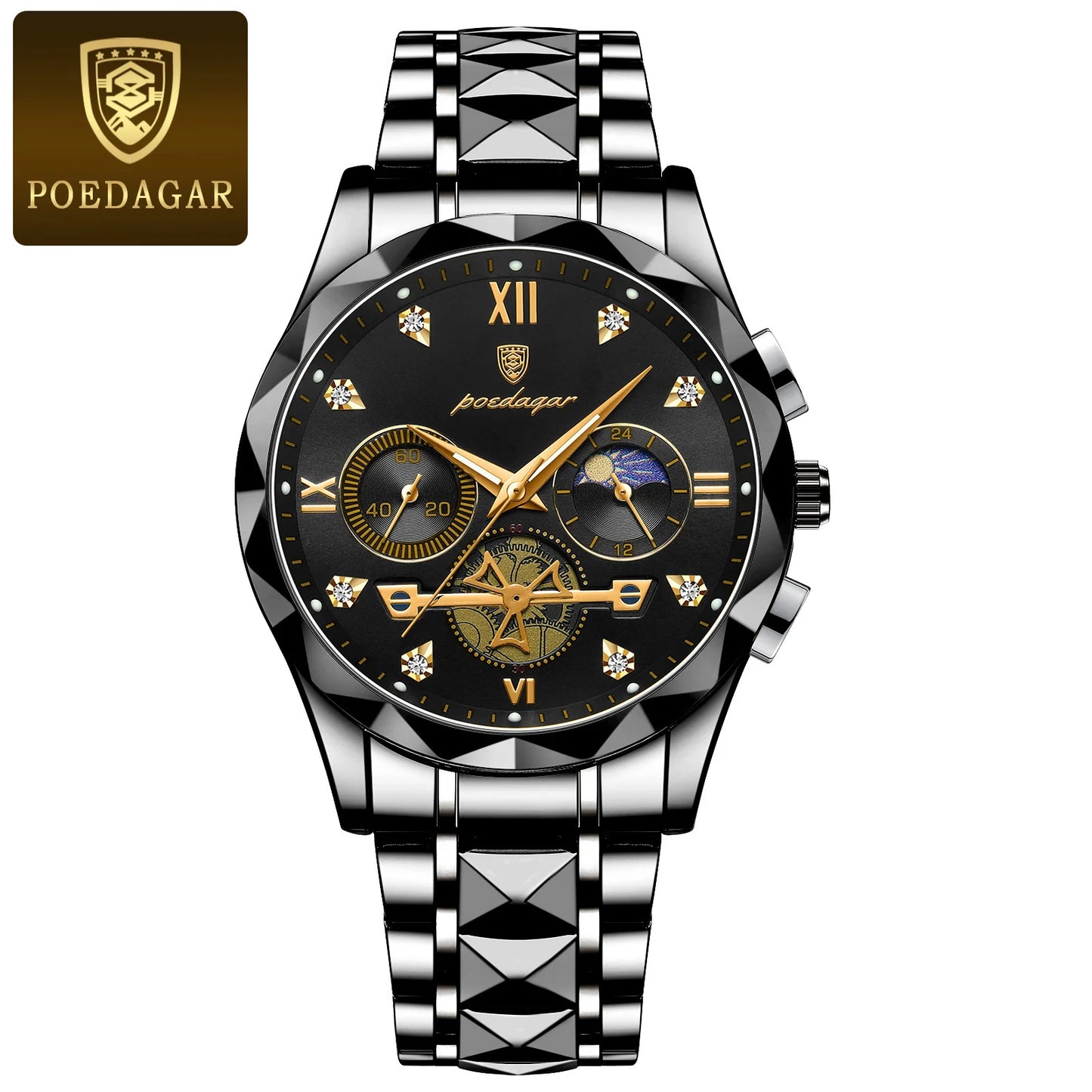 POEDAGAR 996 Men's Luxury Chronograph Watch