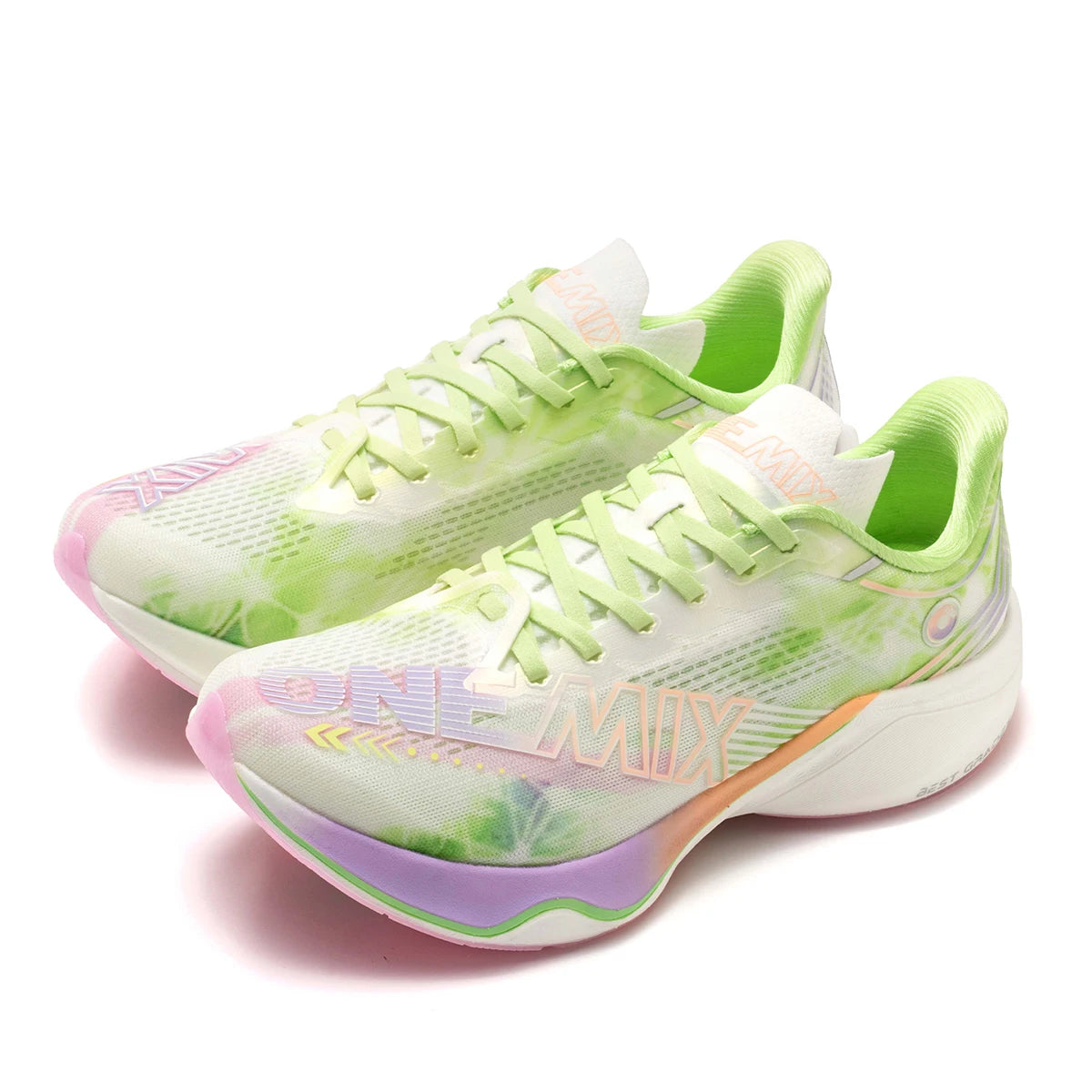 ONEMIX Nylon Carbon Plate Racing Running Training Shoes Men Full-length Shock Absorption Sports Carbon Plate Walking Sneakers