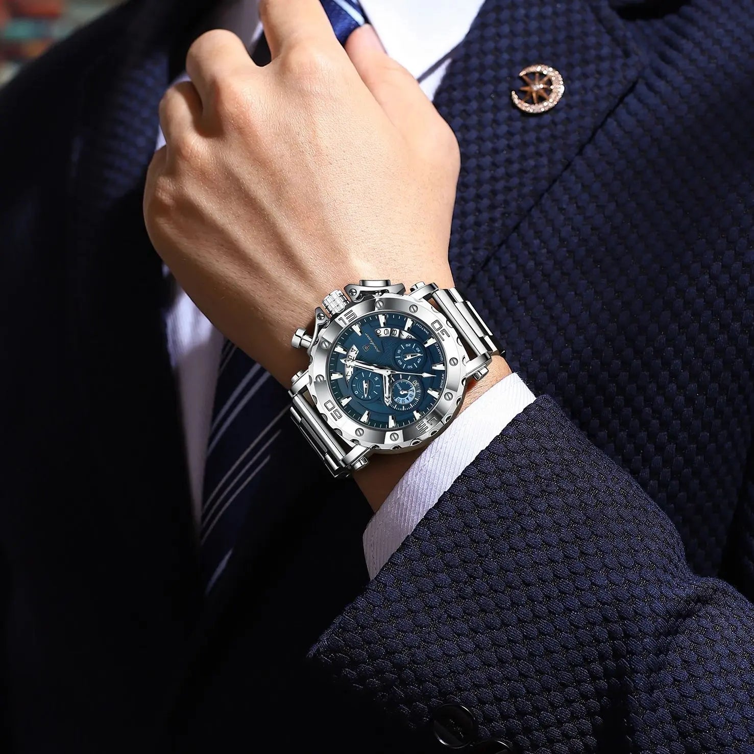 POEDAGAR 892 Luxury Men's Chronograph Watch