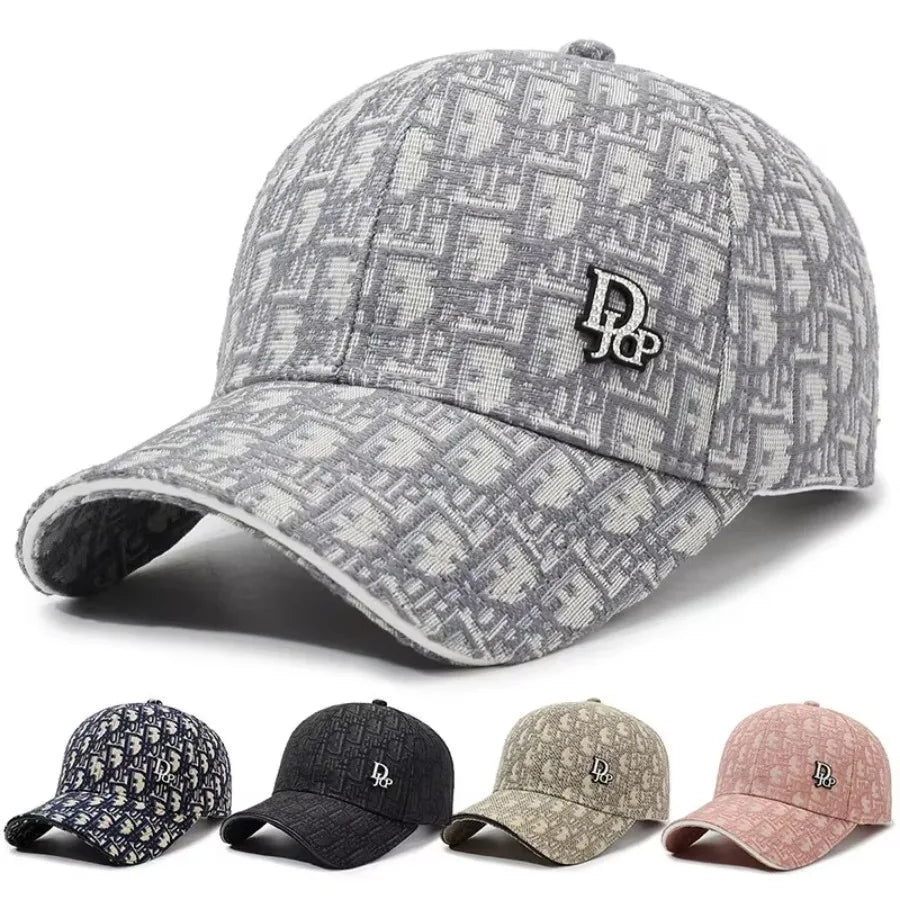 Korean Letter Baseball Cap – Unisex Retro Sun Hat