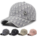 Korean Letter Baseball Cap – Unisex Retro Sun Hat