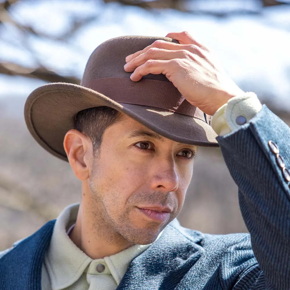 Men's Crushable Wool Felt Fedora | Adventure Outback Hat