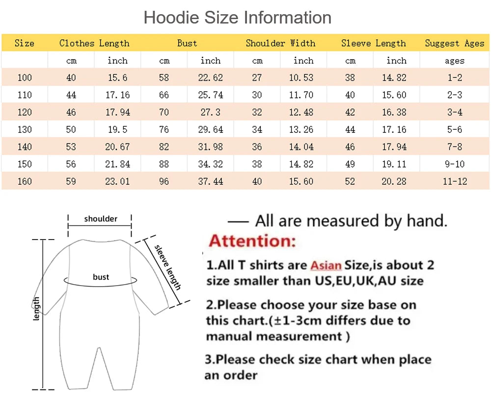 Kids’ Cartoon Pullover Hoodie