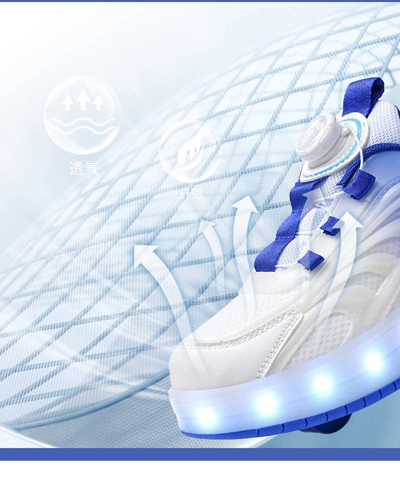 LED Light-Up Roller Skate Shoes