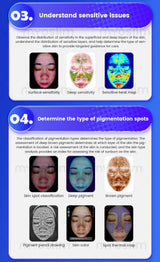 3D Magic Ai Facial Testing X5 ProMirror Wood Lamp Acne Scanner Skin Detector Skin Analyzer Facial Tester Facial Analyzer Machine