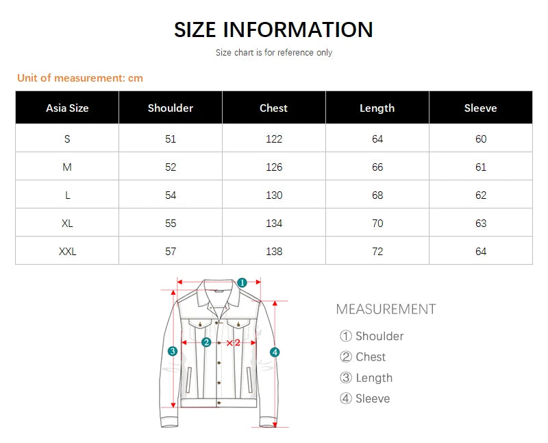 Oversize Loose Men's Denim Jacket Autumn 100% Cotton High Quality Casual Coats Fashion Hip-Hop Rock Streetwear Comfort Outerwear