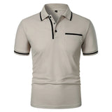 Men's Short Sleeve Knit Polo Shirt