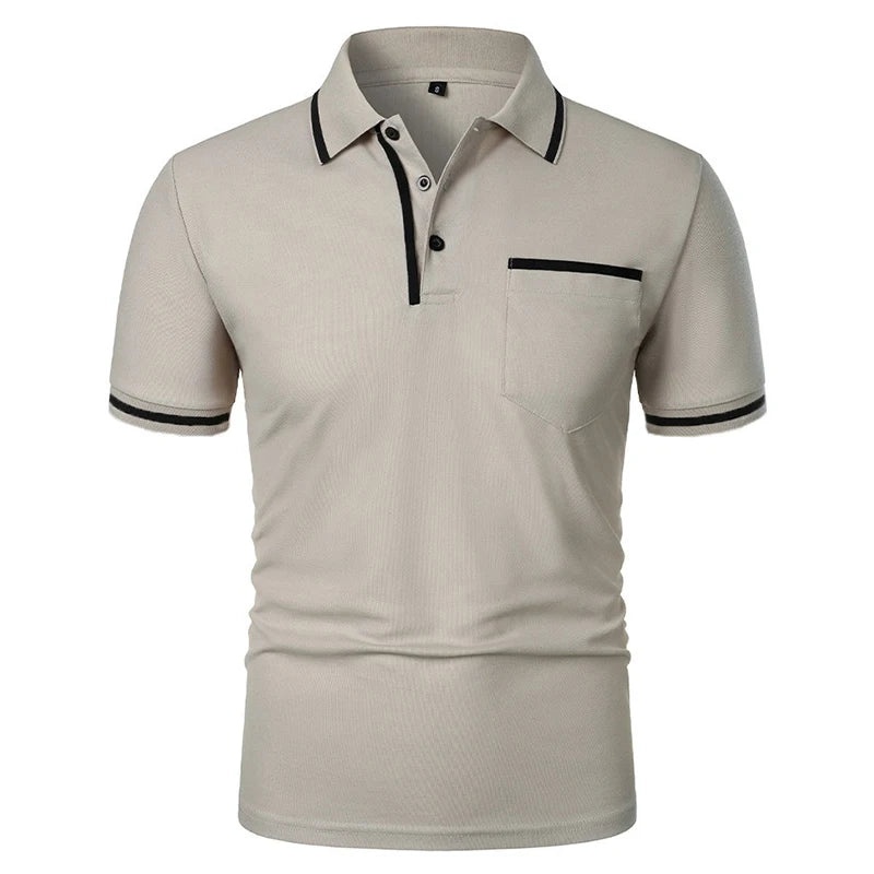Men's Short Sleeve Knit Polo Shirt