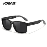 KDEAM New Polarized & Photochromic Sunglasses Unisex Size Square TR90 Sun Glasses For Fishing Golfing Driving Jogging
