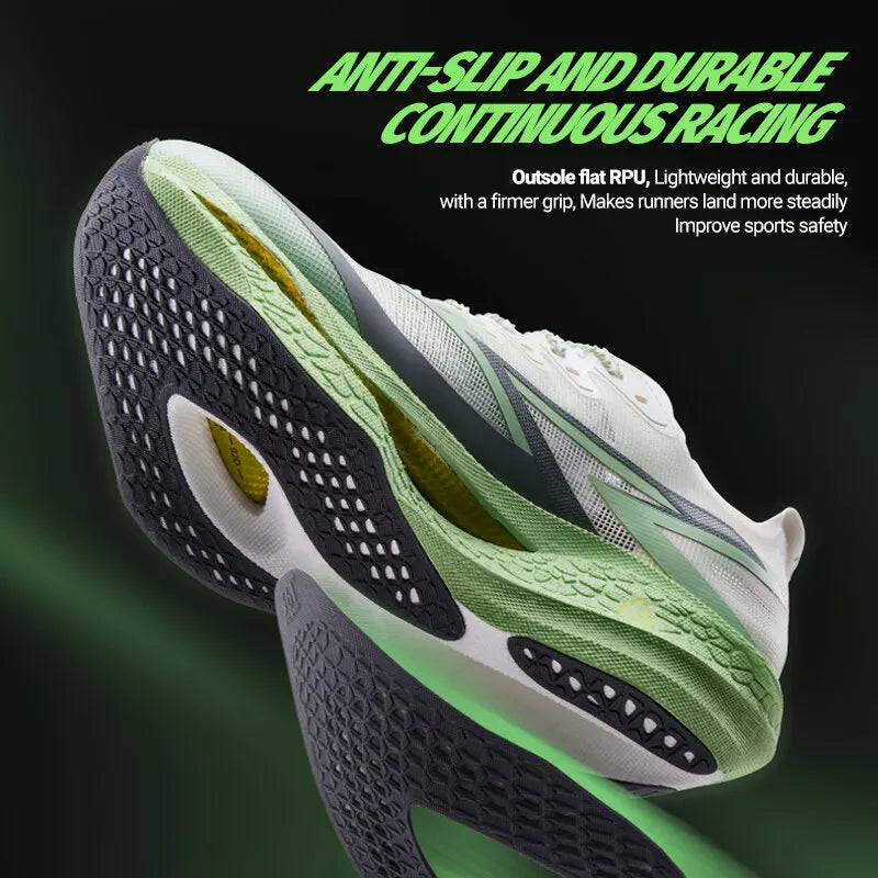 361 Degrees Flame 4.5 Men's Running Shoes Carbon Plate Breathable Stable Rebound Grippy Durable Cushion Male Sneakers 672532221