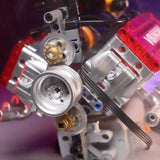 V8 Engine Motorized Simulation Brick Model Electrically Drive Building Blocks Technical Car Parts Creative Toys Gifts Adult