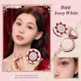 Flower Knows All In One Makeup Set Gift Box Garden Cushion Cream Foundation Matte Blush Long Lasting Velvet Lip Cream With Bag