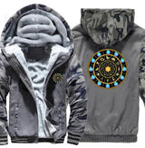 Saint Seiya Men's Thick Zip-Up Anime Hoodie