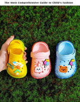 Cartoon Kids’ Summer Garden Clogs