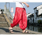 Men’s Ice Silk Dragon Jacquard Bloomers