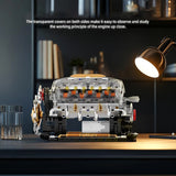 Technical Mechnical Electrice V8 Engine Building Blocks Simulation Car Engine MOC Bricks Science Education Toys Kids Adult Gift