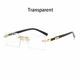 36PCS Rimless Sunglasses – Rectangle Gradient Lens