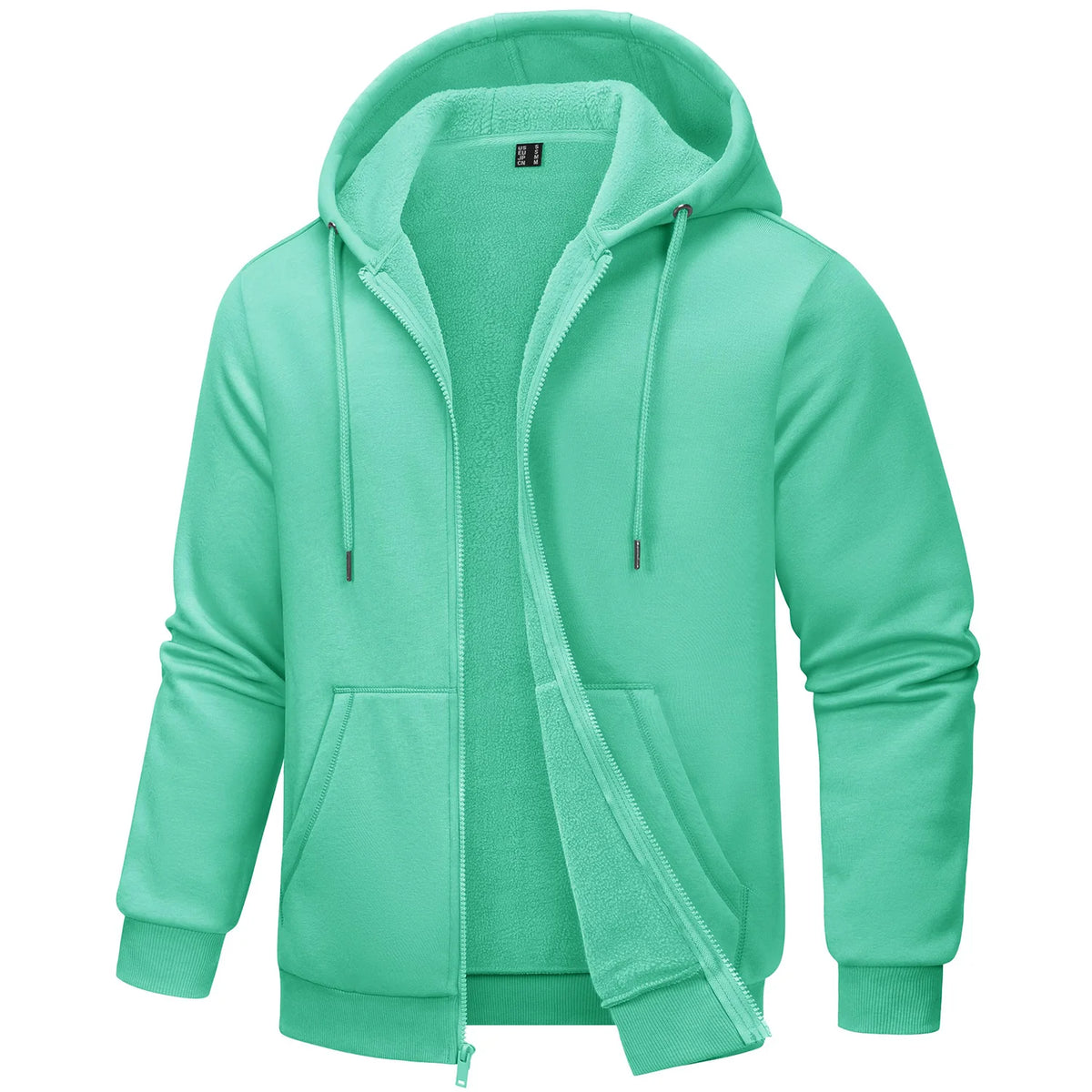 TACVASEN Men's Fleece-Lined Zip-Up Hoodie