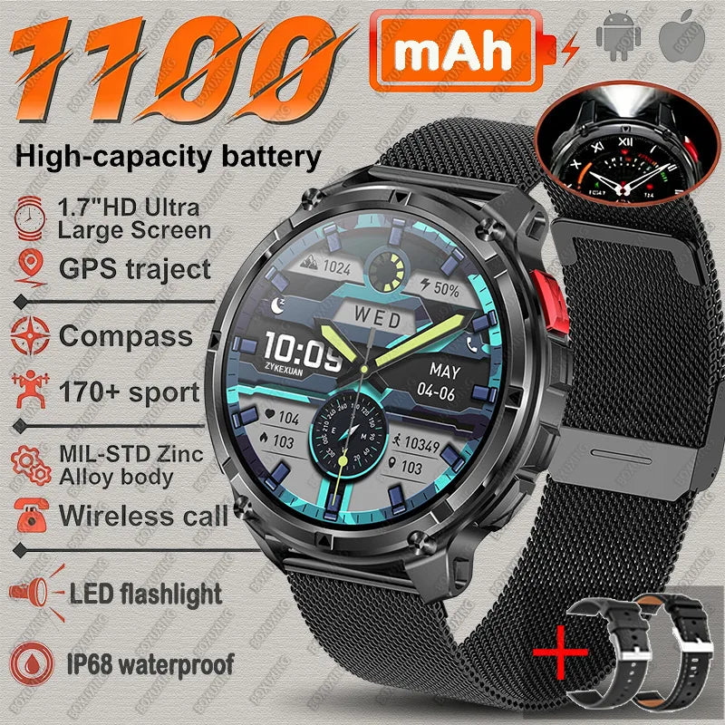T-REX3 Ultra 1100mAh GPS Smart Watch for Men