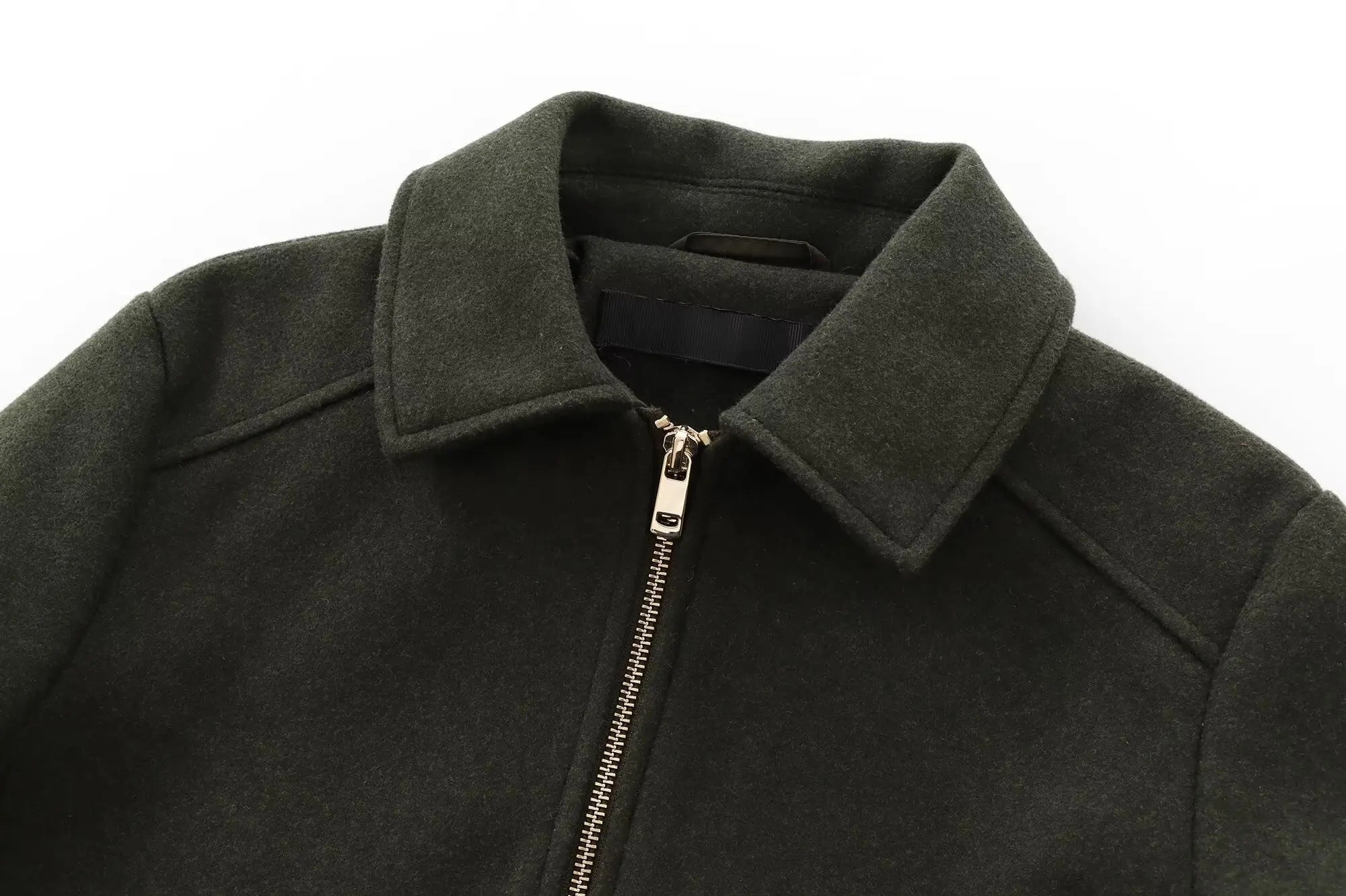 Women's Zipper Jacket Coat New Winter Long Sleeve Pocket Outerwear Coat Short Street Elegant Women's Jacket