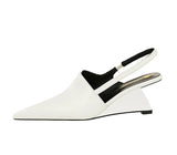 Designer Wedge Heel Sandals – Pointed Toe Women's Pumps