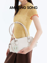 Amazing Song Toast Bag BGT Retro Chic Classic Bowling Bag Style Linear Shoulder Bag