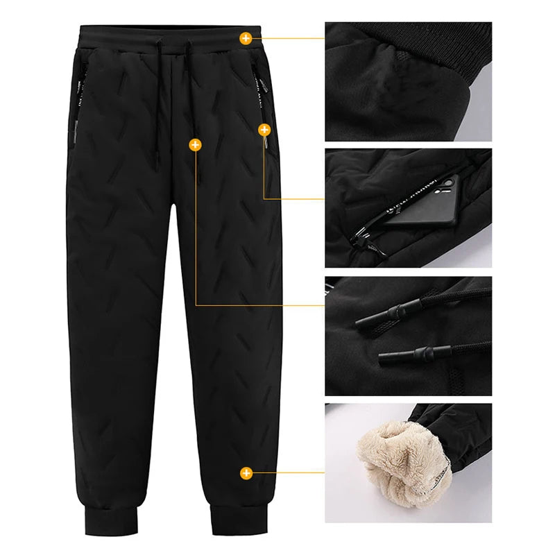 Men's Fleece-Lined Winter Joggers