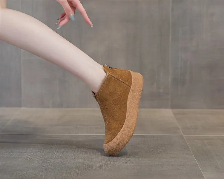 Premium Genuine Leather Winter Snow Boots