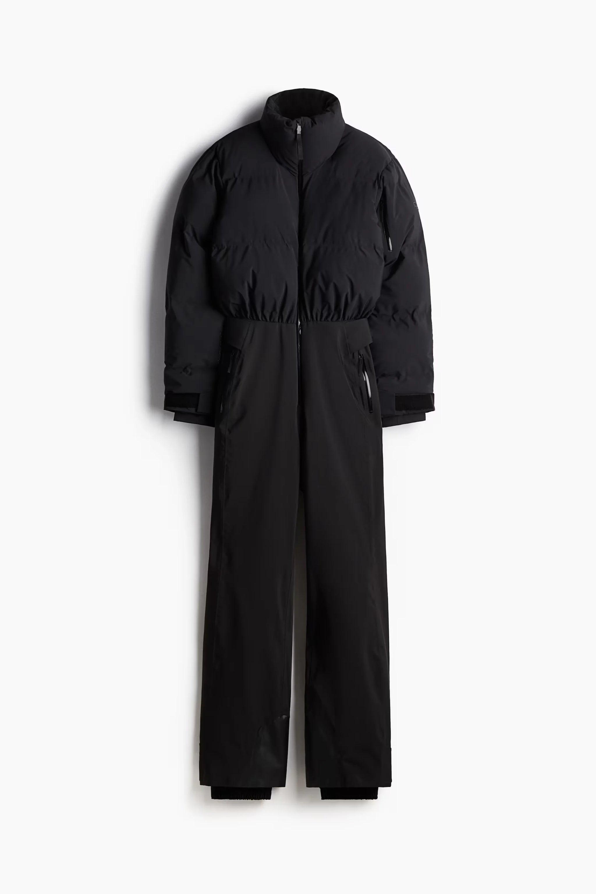 Elegant Faux Fur Hooded Women's Ski Jumpsuit