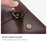 Cnoles Vintage Women's Leather Backpack Casual Shoulder Bag Travel Purse for Girls College School Book Bag