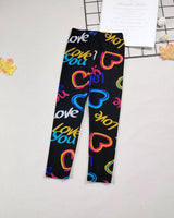 Girls' Floral Cartoon Fashion Leggings