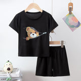 CHILDREN'S Clothing Short Sleeve Shorts 2-piece Suit