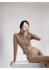Quick-Dry Performance Yoga Jacket