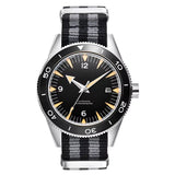 41MM Sapphire Glass 100m Waterproof Japan  Automatic Luminous Mens Watch Nylon Strap