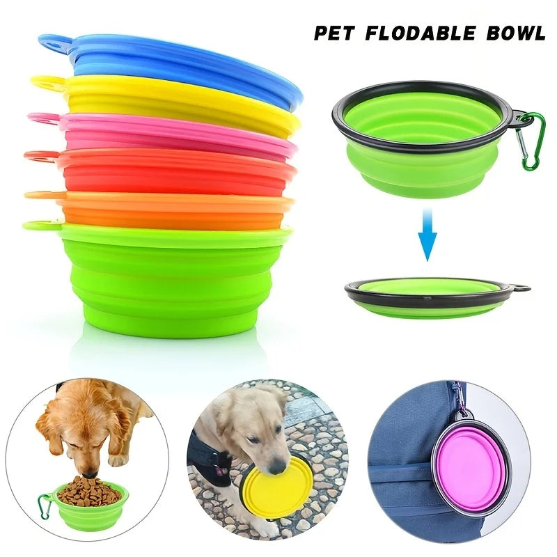 Portable Collapsible Pet Bowl | Travel Food & Water Dish