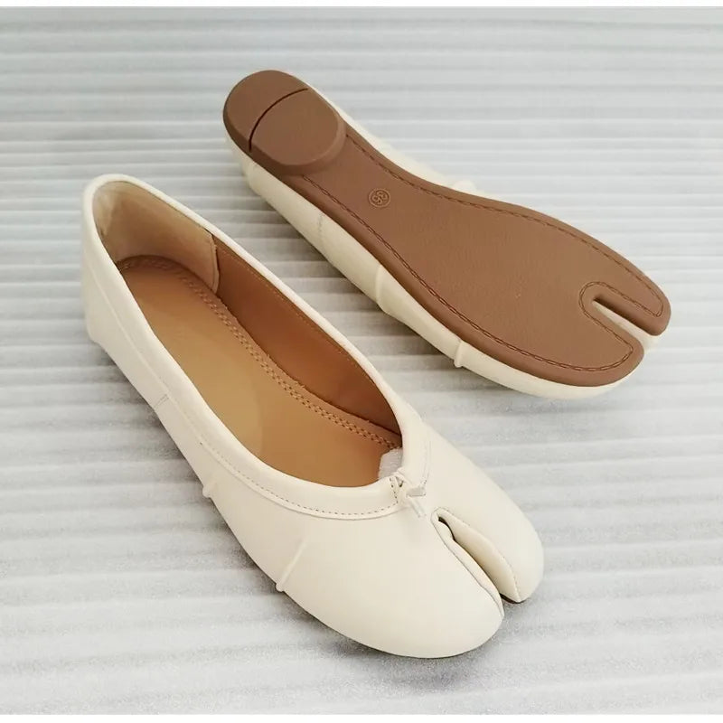 Split Toe Ballet Flats | Tabi Loafers for Women