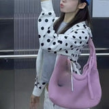 Women's Polka Dot Zip-Up Hoodie
