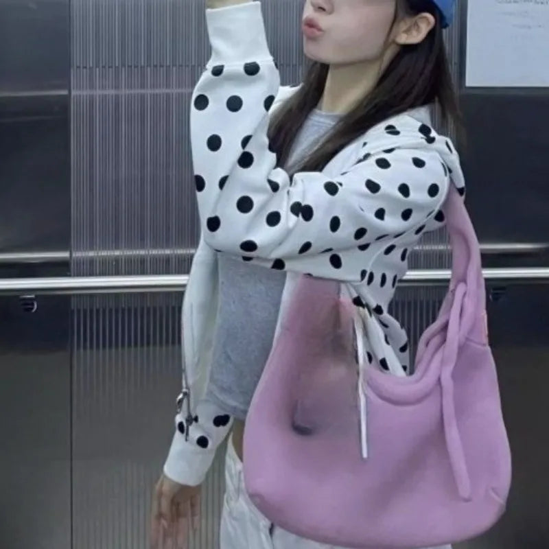 Women's Polka Dot Zip-Up Hoodie