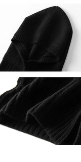 Luxe 100% Cashmere Knitted Beanie & Scarf Set