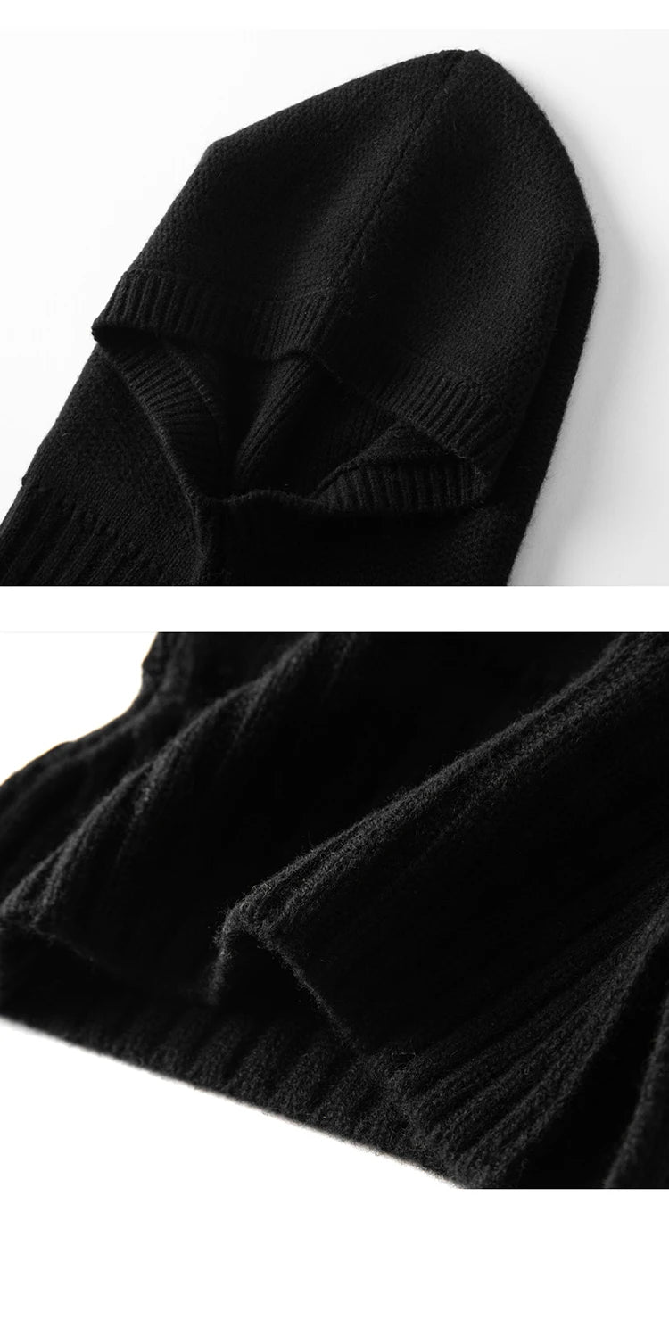 Luxe 100% Cashmere Knitted Beanie & Scarf Set