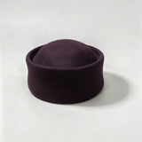 100% Wool Felt Leopard Pillbox Hat Woman Vintage painter French Beret Cap Elegant Brimless Beanie Winter Church Sun Fedora Hats