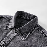 Washed Heavyweight Denim Jacket – Vintage Workwear