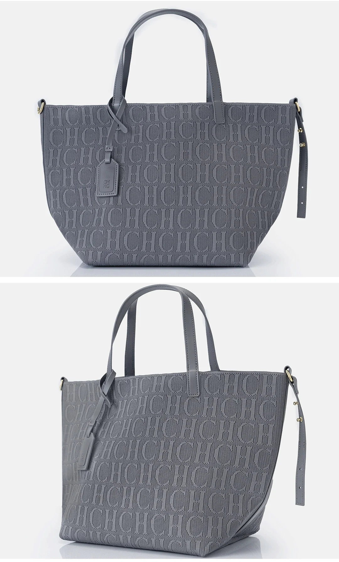 CH Woven Tote Bag – Vintage Style, Large Capacity