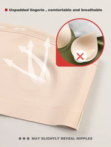 Women's Seamless Strapless Front-Button Wire-Free Bra