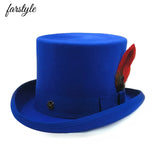 Men's Classic Wool Top Hat | Gentleman Magician Style