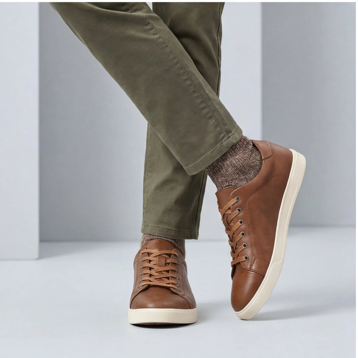 Men's casual shoes 2025 brand fashion comfortable leather shoes men
