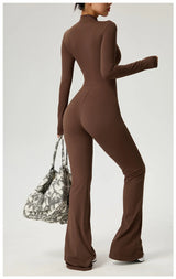 High-Performance Long Sleeve Yoga Jumpsuit
