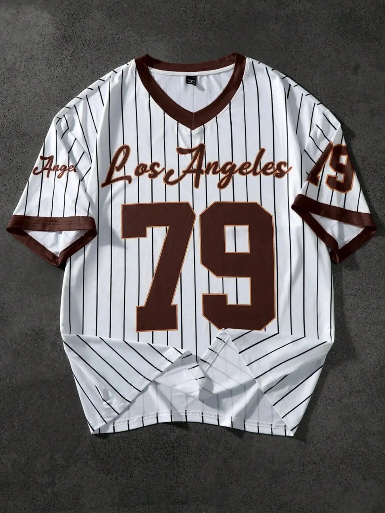 Retro Baseball Men's V-Neck Graphic Tee