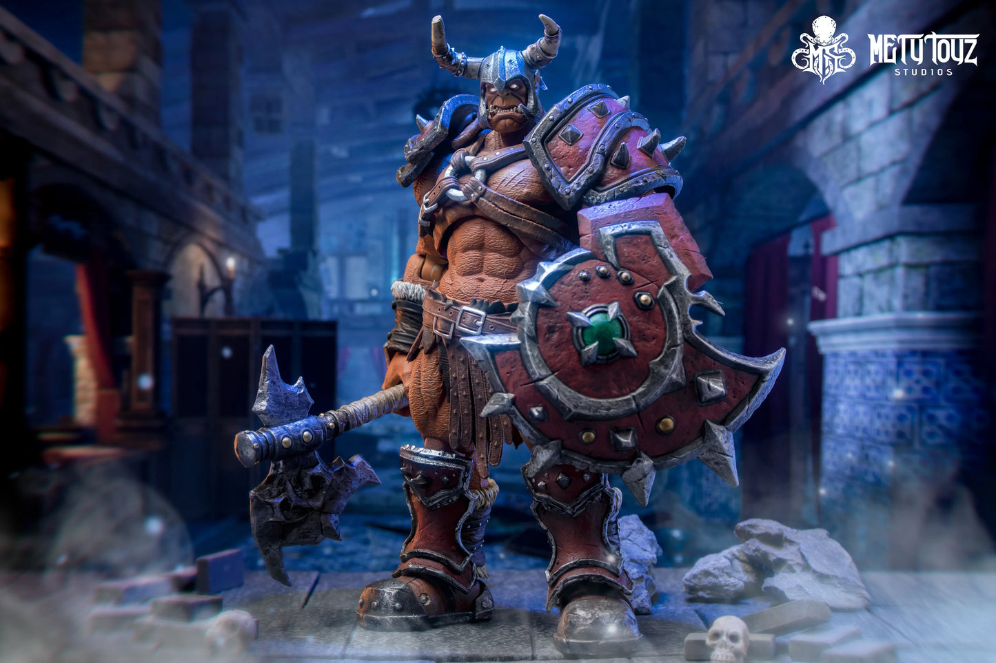 Metytoyz Limited Adventurer World Orc Ork Captain Kagas Bounty Hunter Bloody Hands Morlock Soldier Action Figure Special Edition