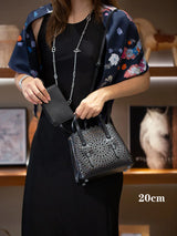 New Tote Bag French Cowhide Handmade Bag Niche Laser Engraved Hollow Leather Vegetable Basket Bag Casual Versatile Temperament
